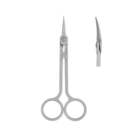 Nożyczki chirurgiczne HI-TECH Medesy, zakrzywione, długość 130mm.