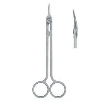 Nożyczki chirurgiczne HI-TECH Medesy, zakrzywione, długość 160mm.